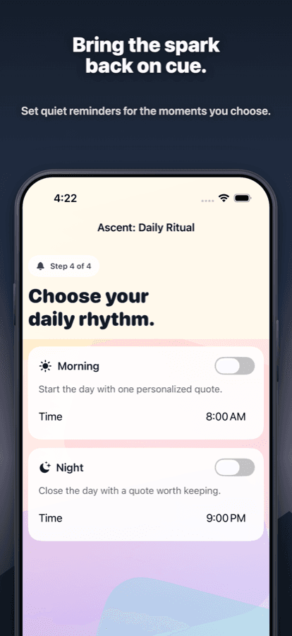 Spark screenshot showing reminder settings.